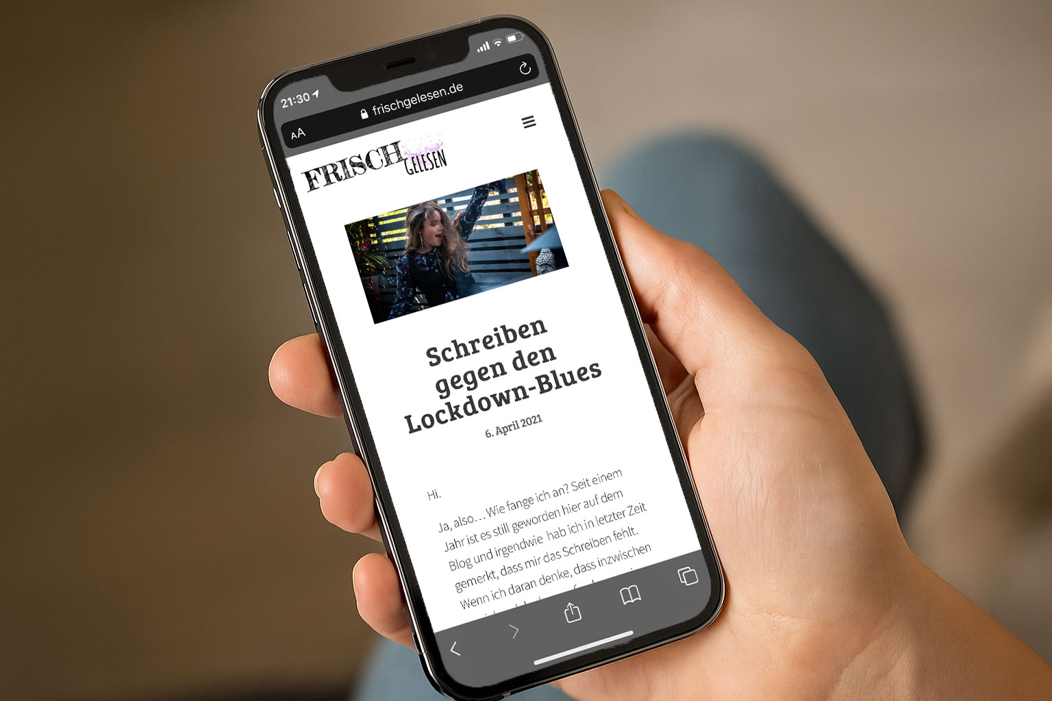 frischgelesen blog mockup